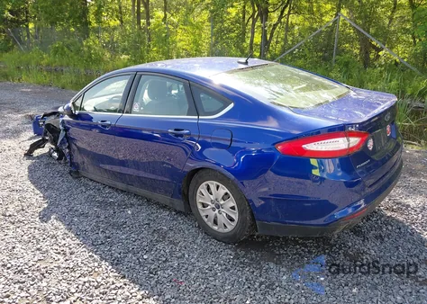 2014 Ford Fusion S из США, поврежденный, VIN 3FA6P0G77ER385188
